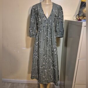 Ba&sh Silk Midi Dress S